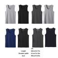 thumbnail image 3 of Winter Base Layer Thermal Tops Running Exercise Warm Bottoming Vest Male Solid Color Simple Design Sleeveless Underwear White Grey O-neck, 3 of 7