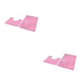 thumbnail image 1 of kurtrusly 1/2/3 Polyester Chenille Rug Carpet With Soft Texture Good Stepping Feeling And Strong Grip Prompt Pink 50*80+50*50 2PCS, 1 of 6