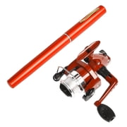 Visland 1M Pen Fishing Rod with Spinning Reel Heavy Duty Mini Pocket Telescopic Fishing Pole Short River Lake Reservoir Ice Fishing Rod Fishing Accessories