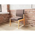 thumbnail image 5 of Pemberly Row Chaise d'Appoint Sans Accoudoirs pour Réception, Cadre en Bois, Brun, 5 of 5
