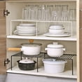 thumbnail image 3 of AMERTEER Expandable Storage Shelf Extendable Organizer Shelf Rack Kitchen Adjustable Cabinet Pantry Shelves Under Sink and Counter Top Organizer for Cups Dishes Cabinet and Pantry Organiz, 3 of 10