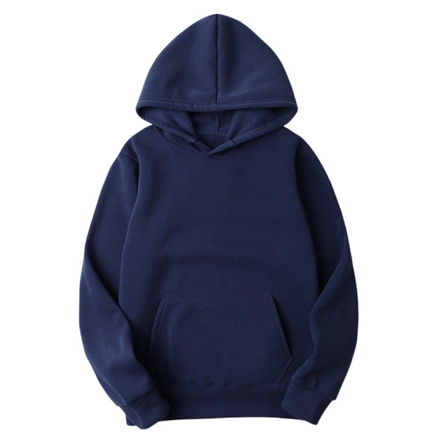 RXIRUCGD Blouse à Capuche à Manches Longues pour Femmes, Mode Décontractée avec Poche, Marine, Taille : 2TG
