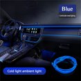 thumbnail image 1 of Yhmxh Car Accessories Motorcycle Accessories Car Cold Atmosphere Lamp Interior Guide Led Atmosphere Lamp EL Luminous Line 2 Meters + Lighter Universal Car Decorative Lamp Interior Ambient Light, 1 of 2