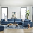 thumbnail image 4 of Modway Commix 6 Piece Down Filled Overstuffed Sectional Sofa Set in Azure, 4 of 9