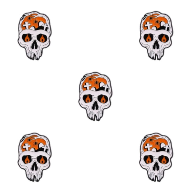 Maytalsory Exquisite And Fashionable Halloween Enamel Pin Brooch Gift For Gothic Jewelry Enthusiasts human skeleton 5Set