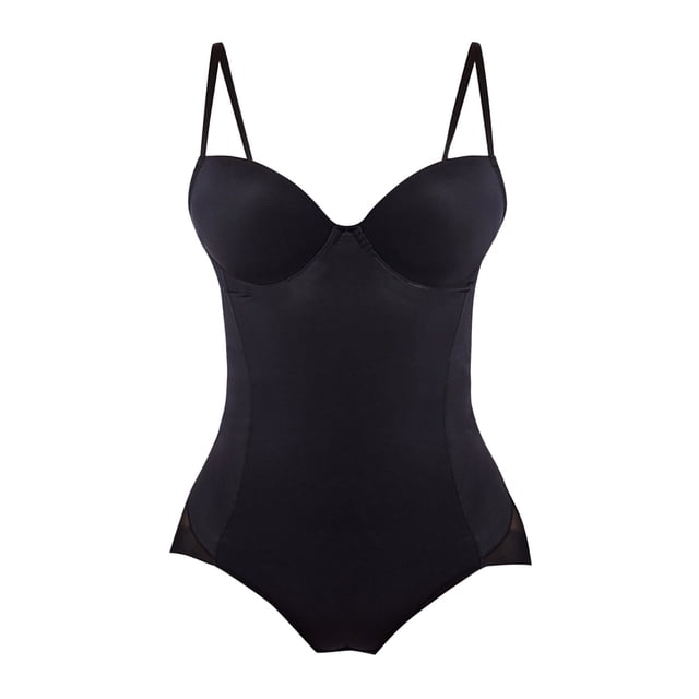 Breezora Backless Shapewear Bodysuit Seamless Tummy Control Full Body Shaper Built In Support Comfortable Fit XL Size Black