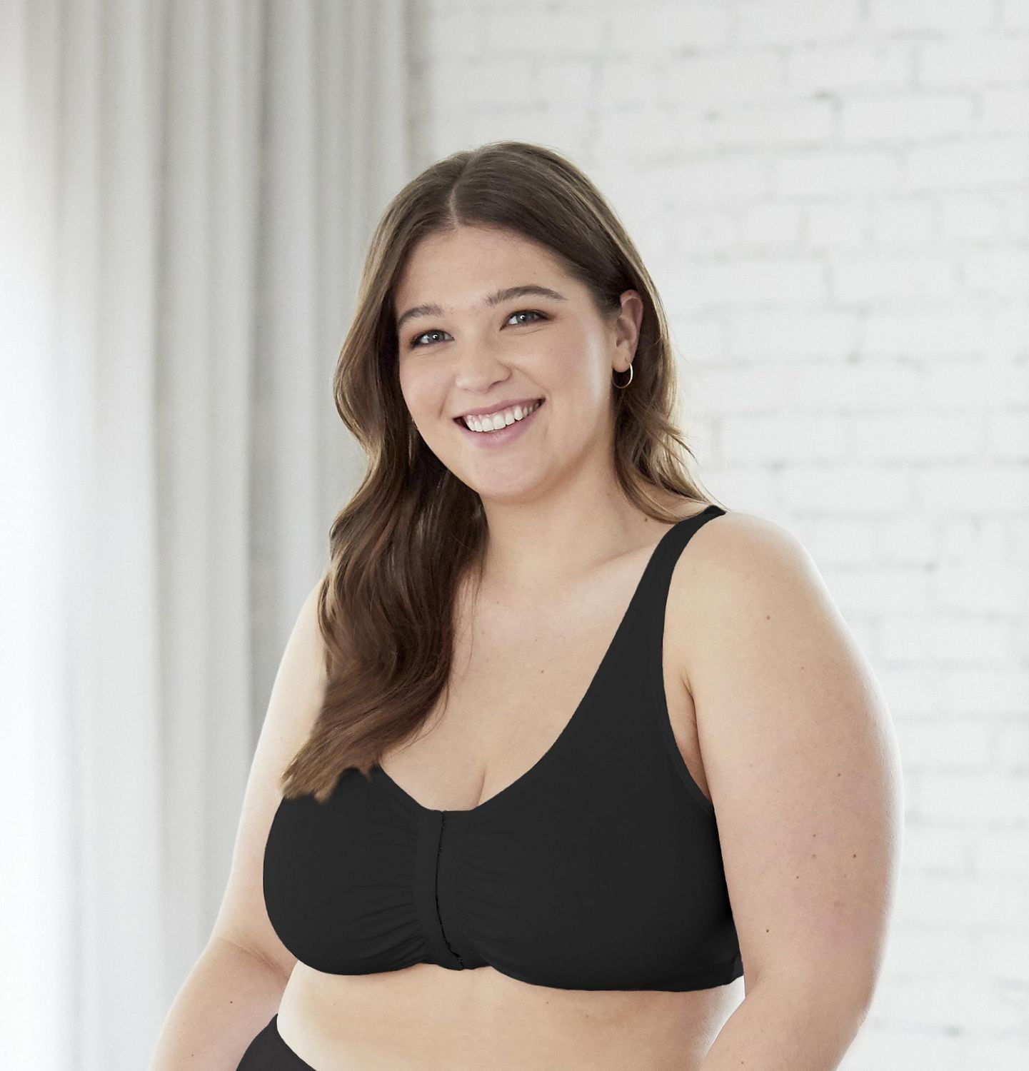 Bestform 9706014 Comfort Cotton Blend Front Close Sports Bra