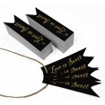 thumbnail image 3 of Inkdotpot Pack Of 50 Real Gold Foil Paper Tags Love Is Sweet Wedding Favor Hang Tags, 3 of 6