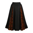 thumbnail image 2 of FcBaudy Robe de Cour, Robes pour Femmes, Robes d'Été pour Femmes Femmes Grande Taille Dentelle Patchwork Taille Haute Jupe Midi Gothique Jupe Plissée Robe de Cour, 2 of 6