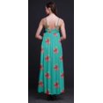 thumbnail image 3 of Bimba Robe Longue Décontractée pour Femmes en Rayonne à Fleurs à Bretelles Spaghetti Maxi d'Été - Petit, 3 of 5