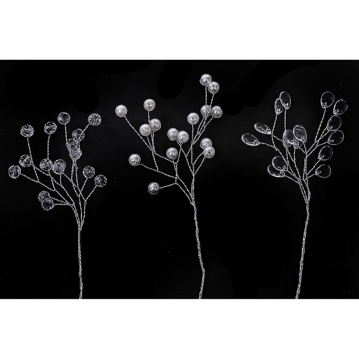 Christmas Pearl Crystal Pick - Set of 10