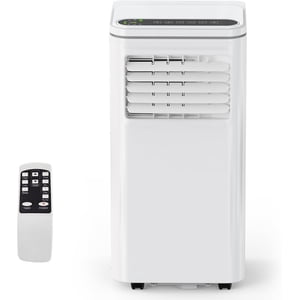 10000 BTU Portable Air Conditioner, 4-in-1 AC Unit with Cool, Fan, Dehumidifier and Sleep Mode, Remote Control, LED Display, for Rooms Up to 450 Sq. Ft.