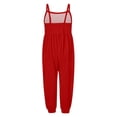 thumbnail image 4 of Girls Romper Solid Jumpsuits Rompers for Girls Sleeveless Rompers with Pockets Girls Outfits Size 5-6 Y, 4 of 4