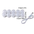 thumbnail image 2 of POINTERTECK USB Powered LED String Lights Dressing Table Self-Adhesive Vanity Mirror Bulb Bedroom Restroom Beauty Salon Makeup Lighting, 2 of 8