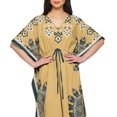 thumbnail image 4 of Moomaya Caftan pour Femmes Grande Taille Tenue d'Été Sortie de Plage Kimono Robe Caftan, 4 of 6