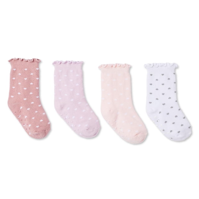 George Toddler Girls' Crew Socks 4-Pack