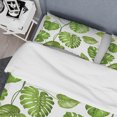 thumbnail image 4 of Designart « Feuilles de Palmier Tropicales II » Ensemble de Housse de Couette Mi-Siècle, 4 of 4