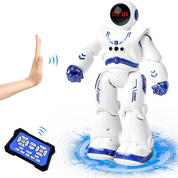 Remote Control Robot Toys for Kids, RC Smart Robot with Walking Singing Dancing, Programmable Gesture Sensing Space Robot for Ages 3+ Christmas Birthday Gifts