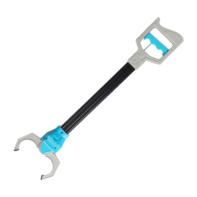 lionlar Children Intelligence Grabber Litter Picker Toys Robot Hand and Robotic Claw in gray, featuring a mechanical design with a pull handle for easy use. The toy measures 20.08 inches in length and includes a durable, smooth finish. Ideal for picking up small items, playing interactive games, and developing fine motor skills.