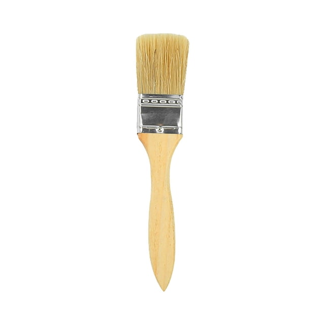 Professional Paint Brush Set - 1/1.5/2 Inch Wooden Handle Brushes For Wall Painting, Trim Work & Home Improvement Projects