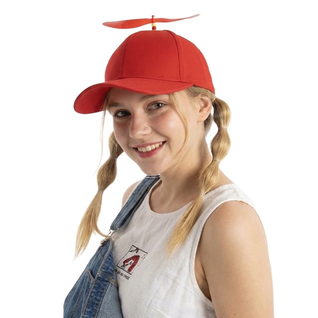 TOPTIE Rainbow Propeller Baeball Cap, Funny Helicopter Spinner Hat for Adult Costume