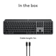 thumbnail image 4 of Logitech MX Keys S for Mac, Wireless Keyboard, Fluid, Precise Laptop-Like Typing, Programmable Keys, Backlit, Bluetooth USB C Rechargeable for MacBook Pro, MacBook Air, iMac, iPa, 4 of 12