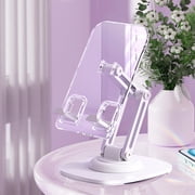 Cagogo under $5 Phone Holder Stand, 2024 New Rotating Phone Stand, Lazy Live Streaming Bracket, Portable Folding Phone Holder, Adjustable Mobile Phone Stand, Desktop Car Phone Mount