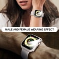 thumbnail image 3 of KOMI 2-Pack for Apple Watch 40mm Screen Protector Case,for iWatch Series 8/7/6/5/4/Series SE/SE 2 40mm Protection Cover All-Around Tempered Glass Screen Protector Case Ultra-Thin - Starlight, 3 of 5