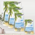 thumbnail image 4 of Designart Palm Beach Resort At Dawn II Canvas Wall Art, 4 of 4