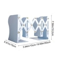 thumbnail image 3 of weibbin Scalable Metal Book Stand Desktop Storage Bookshelf For Organizing Files And Foldable Book Holders 7.56x4.13in, 3 of 6