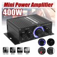 thumbnail image 1 of AK380/AK370/AK170 400W*2 2 Channel Bluetooth HiFi Power Amplifier Home Car Audio Class D Remote Control FM Radio AUX USB/SD ,Efficient Heatsink, 1 of 7