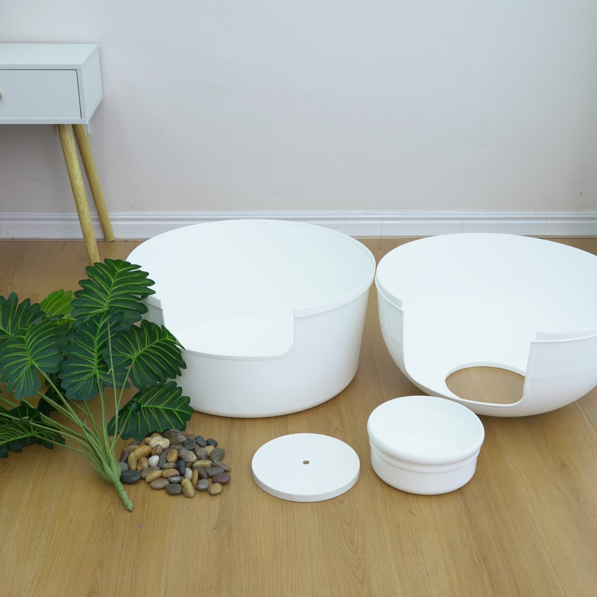 Home4Cat Boîte à litière pour chat cachée sous plante