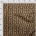 thumbnail image 3 of oneOone Viscose Chiffon Brown Fabric Abstract Craft Projects Decor Fabric Printed By The Yard 42 Inch Wide, 3 of 4