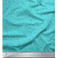 thumbnail image 1 of Soimoi Poly Crepe Fabric Cactus,Alarm Clock & Flamingo Shirting Print Sewing Fabric Yard 52 Inch Wide, 1 of 3