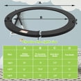 thumbnail image 2 of Deomod Coussin de Trampoline, Coussin de Sécurité de Remplacement pour Trampoline 10 Pieds 12 Pieds 14 Pieds, Coussins Universels pour Trampoline, Housse à Ressorts, Imperméable, Résistant aux Déchirures, Pièces de Trampoline à Arche Ronde pour K, 2 of 7