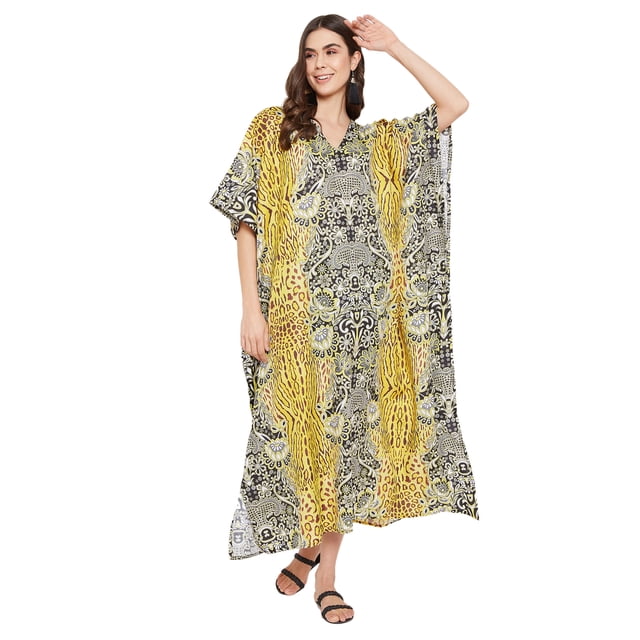 Caftans Longs pour Femmes Grande Taille Robe Caftan Robe de Soirée Fête Été Plage Robe d'Été Manches Kimono Longues Robes Décontractées en Ligne