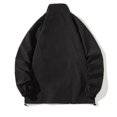 thumbnail image 4 of Dvkptbk Veste à Capuche pour Homme, Veste Coquille Rigide, Vêtements de Sport d'Extérieur, Trench à Col Roulé pour Homme, Veste Décontractée de Style Affaires pour Hommes d'Âge Moyen en Liquidation, 4 of 4