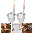 thumbnail image 2 of MasteelfCA 2pcs Stainless Steel Multifunctional Colander Dumpling Noodle Strainer Kitchen Gadget Kitchen Supplies for Home Restaurant, 2 of 8