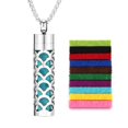 thumbnail image 1 of 2025 New Aromatherapy Jewelry Necklaces Essential Oil Diffuser Necklace Stainless Necklace Perfume Steel Locket Open Scent A1I4, 1 of 8