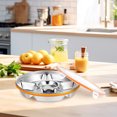 thumbnail image 3 of Divided Serving Tray With Lid Snack Containers With Lids Veggie Tray Vegetable Fruit Platter Stainless Steel Plate, 3 of 8