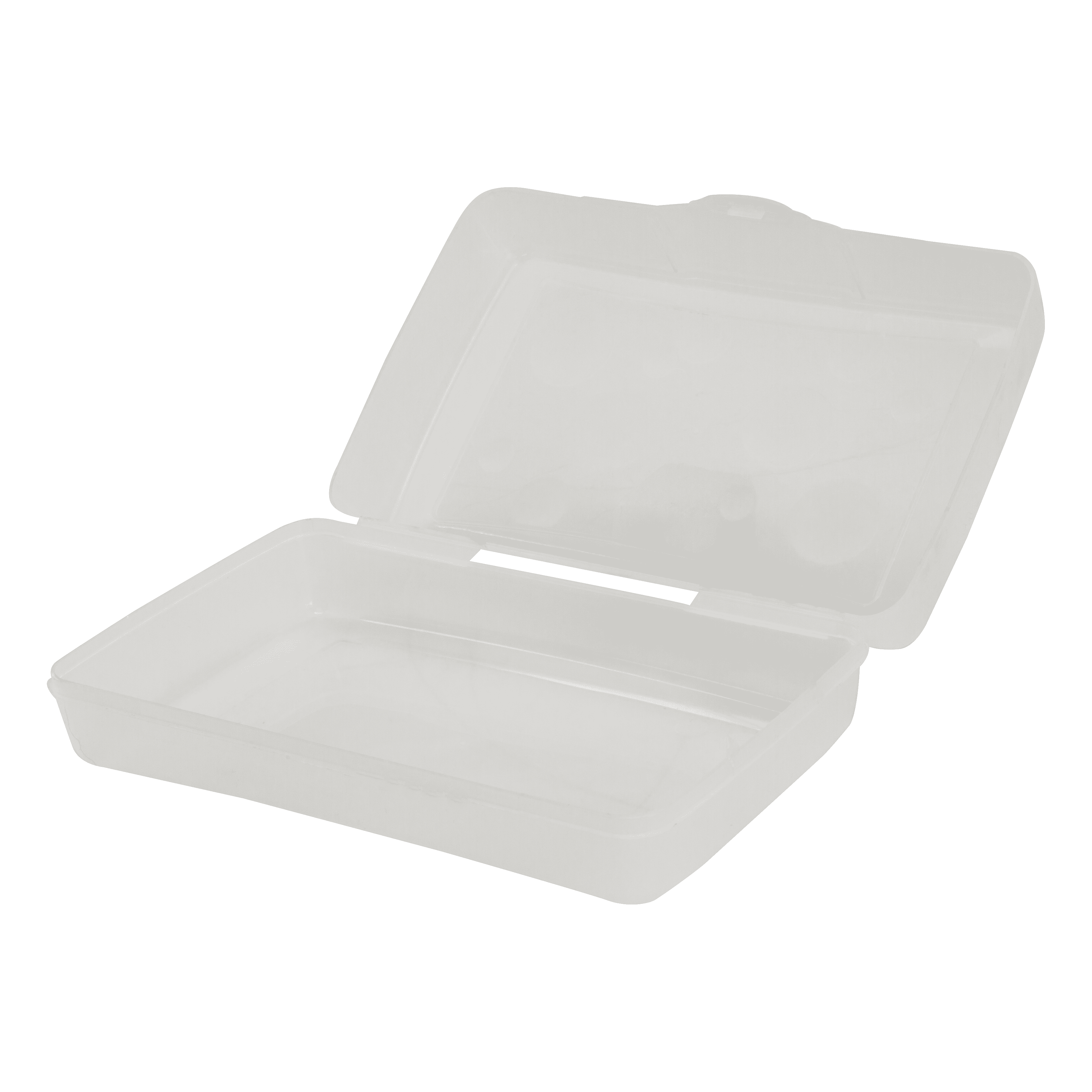 Storex Standard Plastic Pencil Box for Elementary School, 8.4 x 5.6 2.5 in, Clear, 1 Count