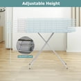 thumbnail image 4 of Costway Compact & Portable Ironing Board with Iron Rest Removable Cover Sturdy Metal Frame Blue, 4 of 9