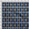 thumbnail image 3 of oneOone Cotton Poplin Fabric Diamond & Swirl Ikat Decor Fabric Printed BTY 56 Inch Wide, 3 of 4