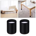 thumbnail image 4 of GROWTH TANK Furniture Bed Riser Chair Leg Lifts Couch Lifter Round 6x10cm Black, 4 of 9