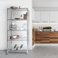 thumbnail image 3 of Seville Classics 5 Shelf Shelving with Wheels, 3 of 6