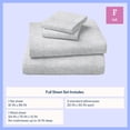 thumbnail image 4 of Mainstays Kids 220TC Cotton Chambray Gray Double, 4 Piece Sheet Set, 4 of 8