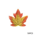 thumbnail image 1 of 50pcs Fabric Autumn Maple Leaves - Fall/Halloween Classroom Decoration, Reusable Seasonal Table Scatter, 1 of 6
