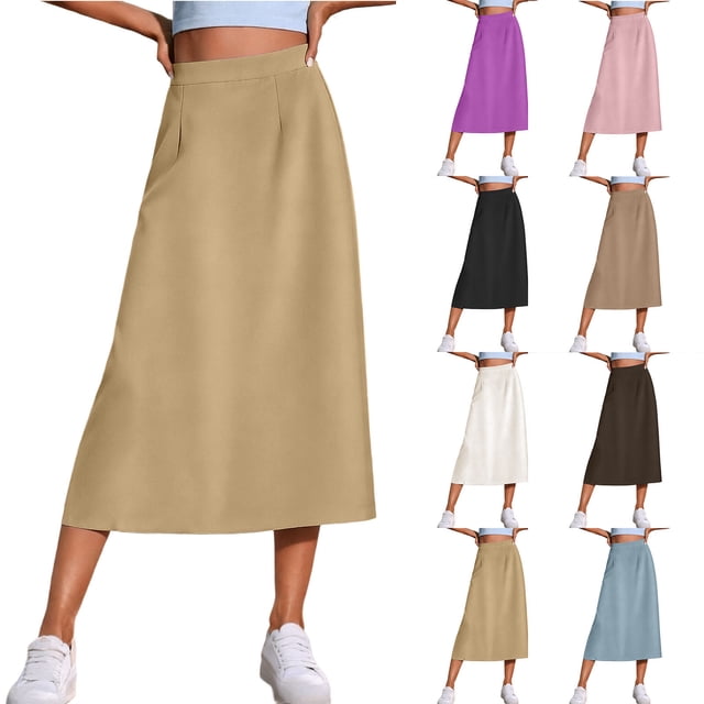 Sentmoon Jupe Longue pour Femmes Taille Haute Jupe-Short Tendance Coupe Régulière Jupes de Tennis pour Voyage et Vacances TP-L2