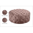 thumbnail image 4 of Meridian Furniture Addison Ottomane et Banc en Velours Rose Capitonné à Boutons, 4 of 4