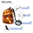 thumbnail image 3 of Vsdgher Sunglasses Yellow Duck Print Canvas Backpack Travel Rucksack Unisex Knapsack 15.7/17.7Inch Laptop Backpack for Work,College-Medium, 3 of 5